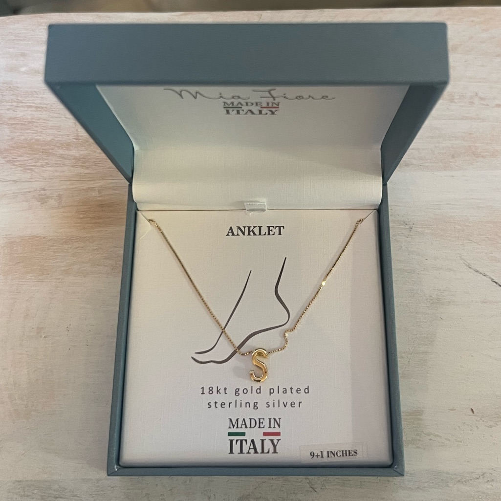 Mia Fiore Initial S Anklet 40$
